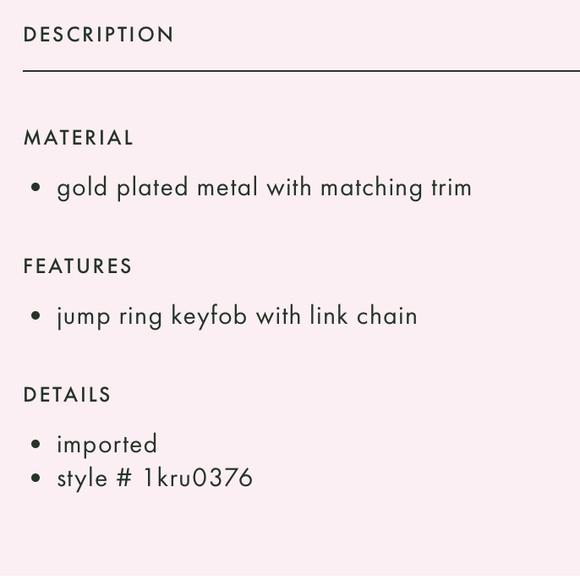 Kate spade Minnie Mouse jeweled key ring - Picture 3 of 4